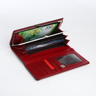Кошелёк женский на магните, цвет бордовый - фото 23909354