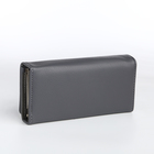 Кошелёк женский на магните, цвет серый - фото 23909356