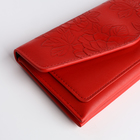 Кошелёк женский на кнопке, цвет красный 10388399