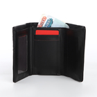 Кошелёк женский на магните, цвет чёрный - фото 23909390