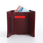 Кошелёк женский на магните, цвет бордовый - фото 23909402