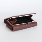 Кошелёк женский на магните, цвет пудровый - фото 23909405