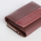 Кошелёк женский на магните, цвет пудровый - фото 23909406