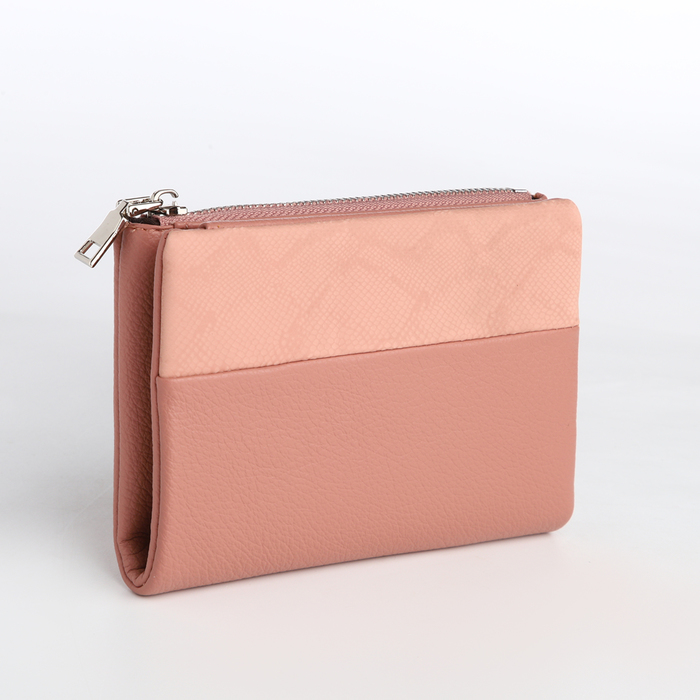 

Кошелёк женский на магните, цвет розовый