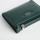 Кошелёк женский на магните, цвет зелёный - фото 23909441