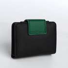 Кошелёк женский на магните, цвет чёрный - фото 23909488