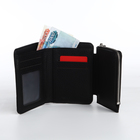 Кошелёк женский на магните, цвет чёрный - фото 23909492