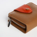 Кошелёк женский на магните, цвет коричневый - фото 23909507