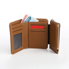 Кошелёк женский на магните, цвет коричневый - фото 23909510