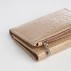 Кошелёк женский на магните, цвет бежевый - фото 23909562