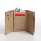 Кошелёк женский на магните, цвет бежевый - фото 23909565