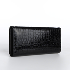 Кошелёк женский на магните, цвет чёрный - фото 23918281