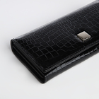 Кошелёк женский на магните, цвет чёрный - фото 23918282