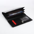 Кошелёк женский на магните, цвет чёрный - фото 23918283