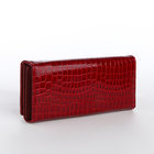 Кошелёк женский на магните, цвет бордовый - фото 23918285