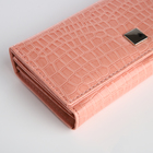 Кошелёк женский на магните, цвет розовый - фото 23918290