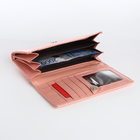 Кошелёк женский на магните, цвет розовый - фото 23918291