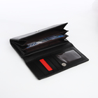 Кошелёк женский на магните, цвет чёрный - фото 23918307