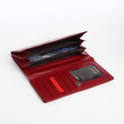 Кошелёк женский на магните, цвет бордовый - фото 23918315