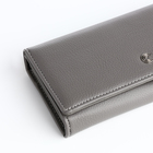 Кошелёк женский на магните, цвет серый - фото 23948388