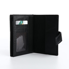 Обложка для автодокументов и паспорта на магните, цвет чёрный - фото 9631121