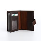 Обложка для автодокументов и паспорта на магните, цвет коричневый - фото 9631127