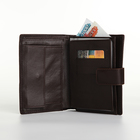 Портмоне мужское на магните 3 в 1, отдел для автодокументов, паспорта, цвет коричневый - Фото 7