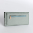 Кошелёк женский на кнопке, цвет зелёный - фото 23961377