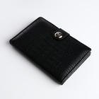 Обложка для автодокументов и паспорта на магните, цвет чёрный - Фото 3