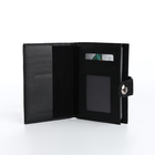 Обложка для автодокументов и паспорта на магните, цвет чёрный - фото 9631331
