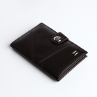 Обложка для автодокументов и паспорта на магните, цвет коричневый - фото 9631335