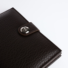 Обложка для автодокументов и паспорта на магните, цвет коричневый - фото 9631350