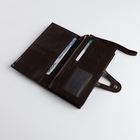 Портмоне мужское на магните, отделение для сим-карт, цвет коричневый - фото 23961527