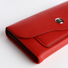 Кошелёк женский на магните, цвет красный - фото 23961534