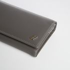 Кошелёк женский на магните, цвет серый - фото 23918326