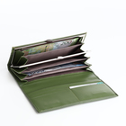 Кошелёк женский на магните с фермуаром, цвет зелёный - фото 23961588