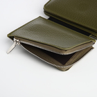 Кошелёк женский на магните, цвет зелёный - фото 23909581