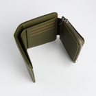 Кошелёк женский на магните, цвет зелёный - фото 23909582