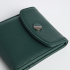 Кошелёк женский на магните, цвет зелёный - фото 23909591
