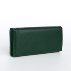 Кошелёк женский на магните, цвет зелёный - фото 23918343