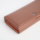 Кошелёк женский на магните, цвет пудровый - фото 23918348