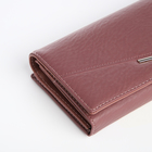 Кошелёк женский на магните, цвет пудровый - фото 23899199