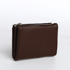 Кошелёк женский на магните, цвет коричневый - фото 23909607
