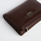 Кошелёк женский на магните, цвет коричневый - фото 23909608