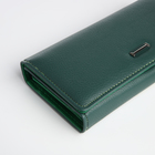 Кошелёк женский на магните, цвет зелёный - фото 23909614