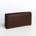 Кошелёк женский на магните, цвет коричневый - фото 23899202