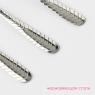 Набор ложек чайных Доляна «Колосок», длина 15 см, 6 шт., нержавеющая сталь, серебристый - Фото 2