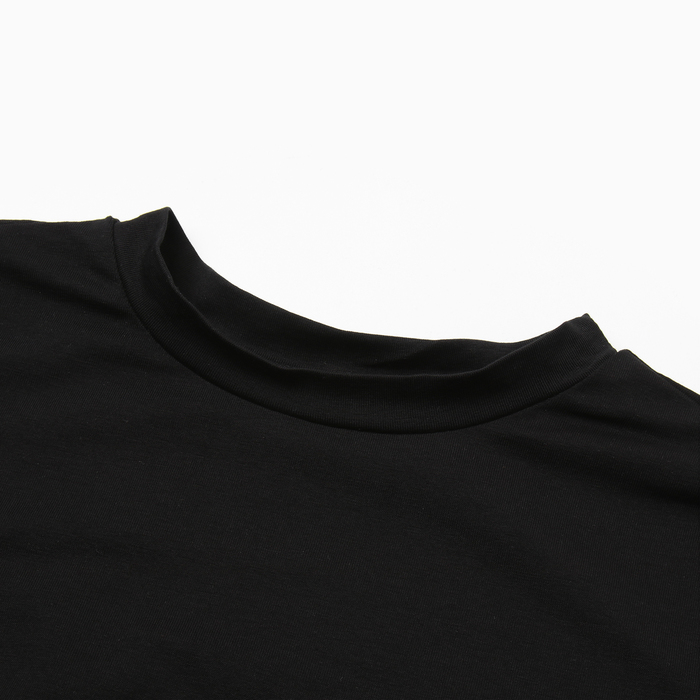 Платье женское со сборкой MINAKU: Casual Collection цвет черный ,р-р 44