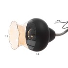 Люстра потолочная BayerLux «Авиталь», 3хЕ27, 40 Вт, чёрно-хромовый, 53×53×23 см - фото 23925574