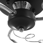 Люстра потолочная BayerLux «Авиталь», 3хЕ27, 40 Вт, чёрно-хромовый, 53×53×23 см - фото 23925576